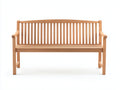 Gartenbank 180x65x95 cm Holzbank aus Massivholz in Naturfarbe für Garten und Terrasse